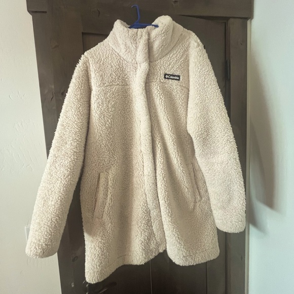 Columbia Jackets & Blazers - Womens Columbia Size XXL Sherpa Jacket Cream Color GUC - MSRP $200 Below Waist